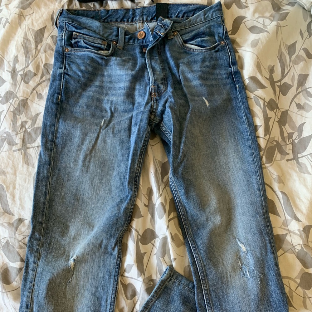 DISTRESSED H&M MENS JEANS